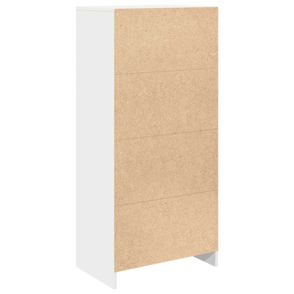 Dulap cu sertar alb 55,5x34x119,5 cm lemn de prelucrare GartenMobel Dekor