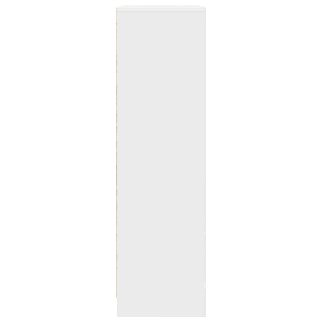 Dulap cu sertar alb 55,5x34x119,5 cm lemn de prelucrare GartenMobel Dekor