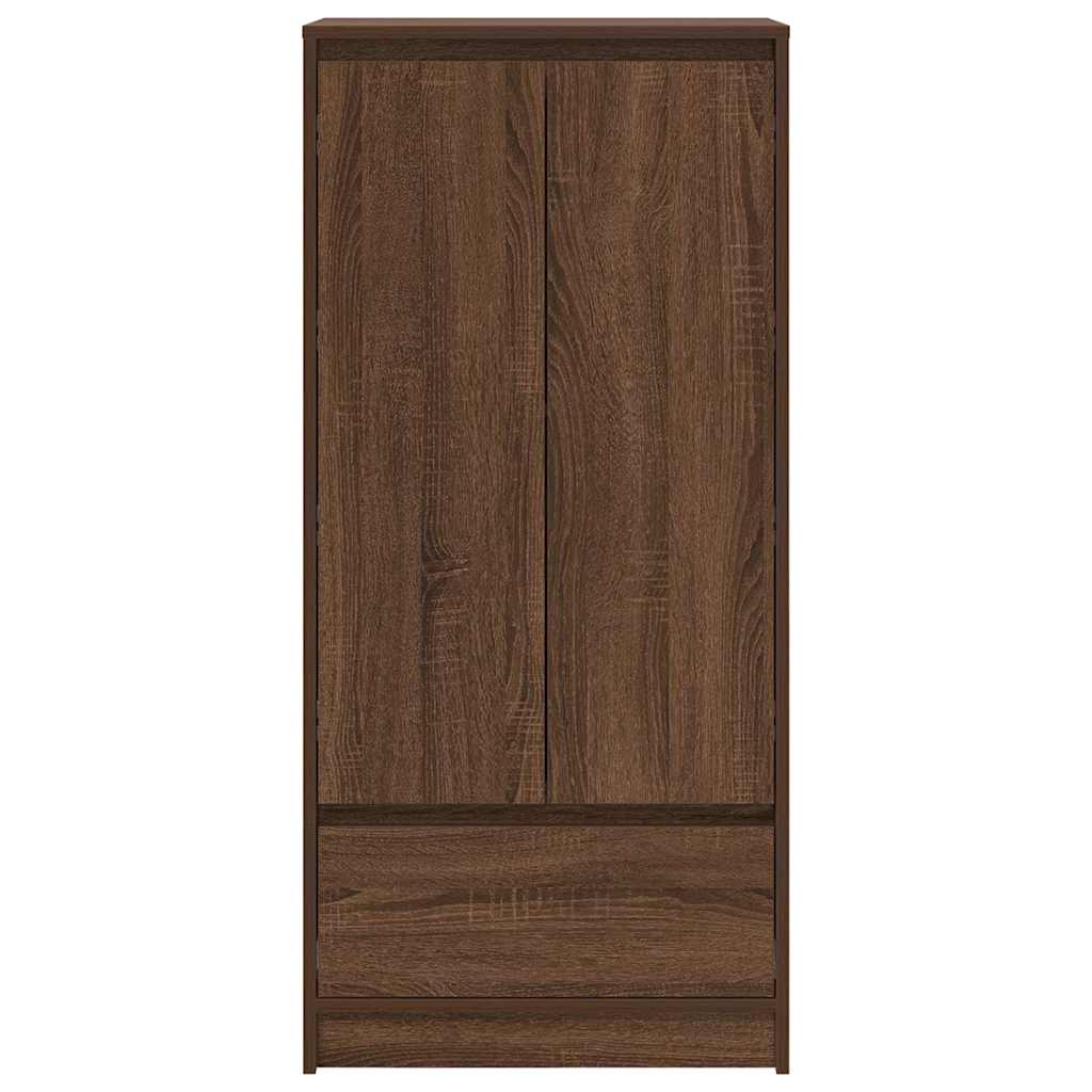 Dulap cu sertar stejar maro 55,5x34x119,5 cm Lemn prelucrat GartenMobel Dekor