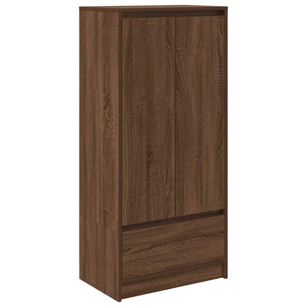 Dulap cu sertar stejar maro 55,5x34x119,5 cm Lemn prelucrat GartenMobel Dekor