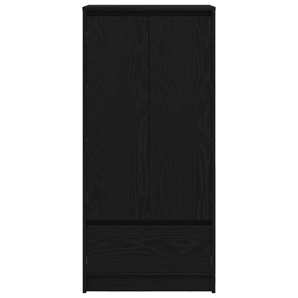 Dulap cu sertar stejar negru 55,5x34x119,5 cm lemn prelucrat GartenMobel Dekor