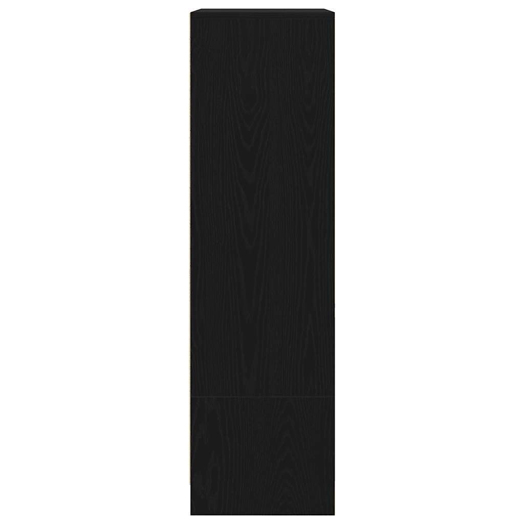 Dulap cu sertar stejar negru 55,5x34x119,5 cm lemn prelucrat GartenMobel Dekor