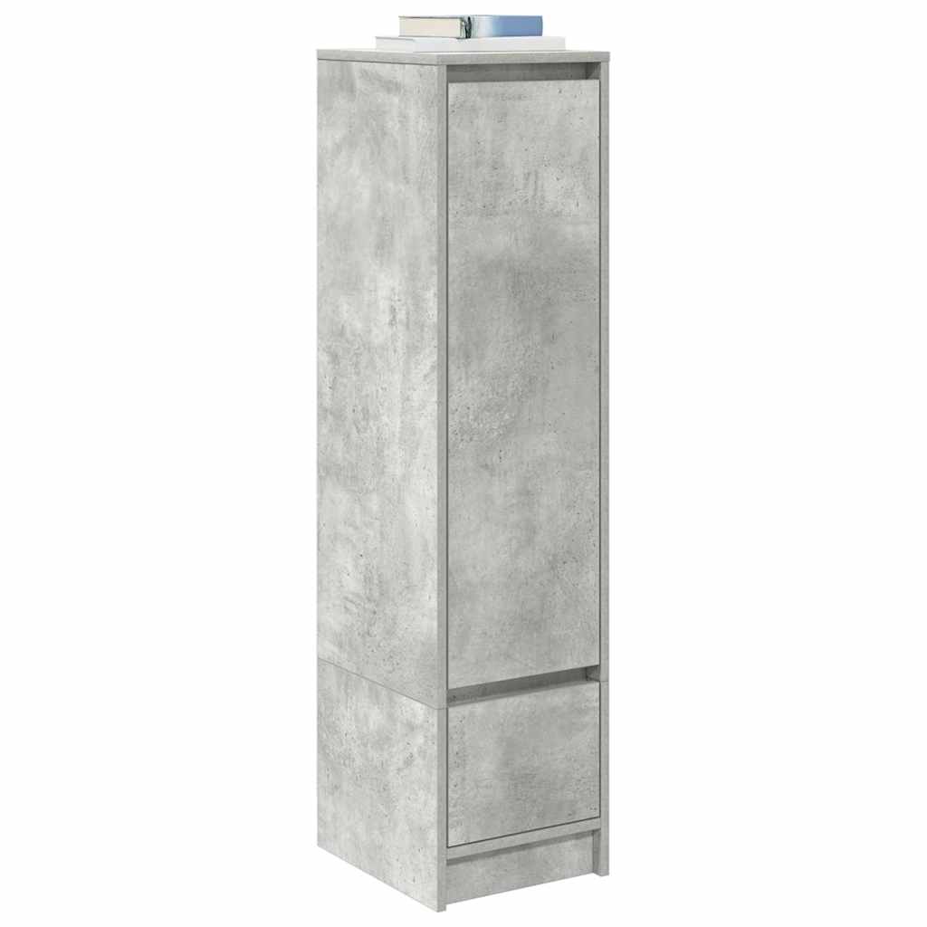 Dulapuri gri beton 29,5x34x119,5 cm Lemn prelucrat GartenMobel Dekor