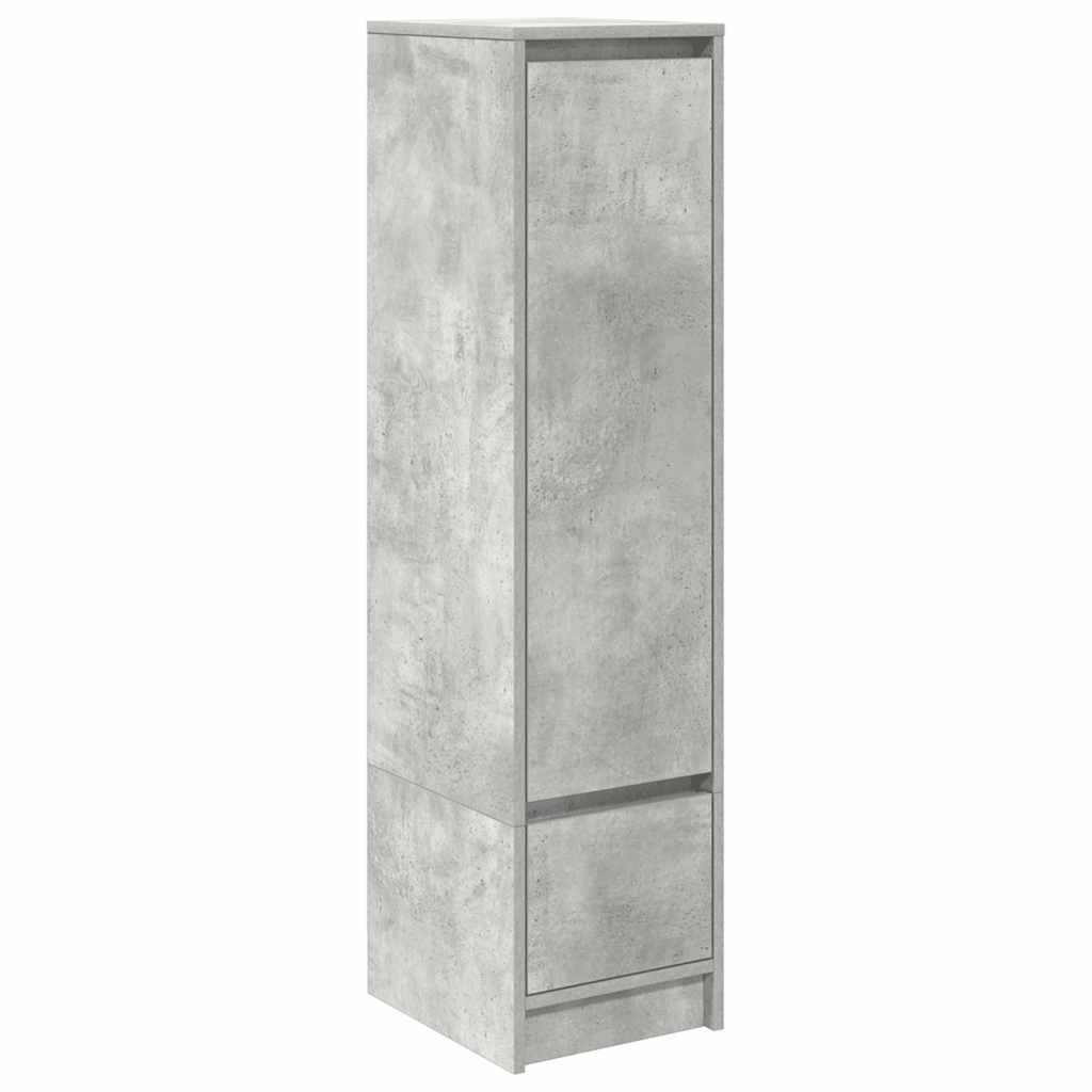 Dulapuri gri beton 29,5x34x119,5 cm Lemn prelucrat GartenMobel Dekor