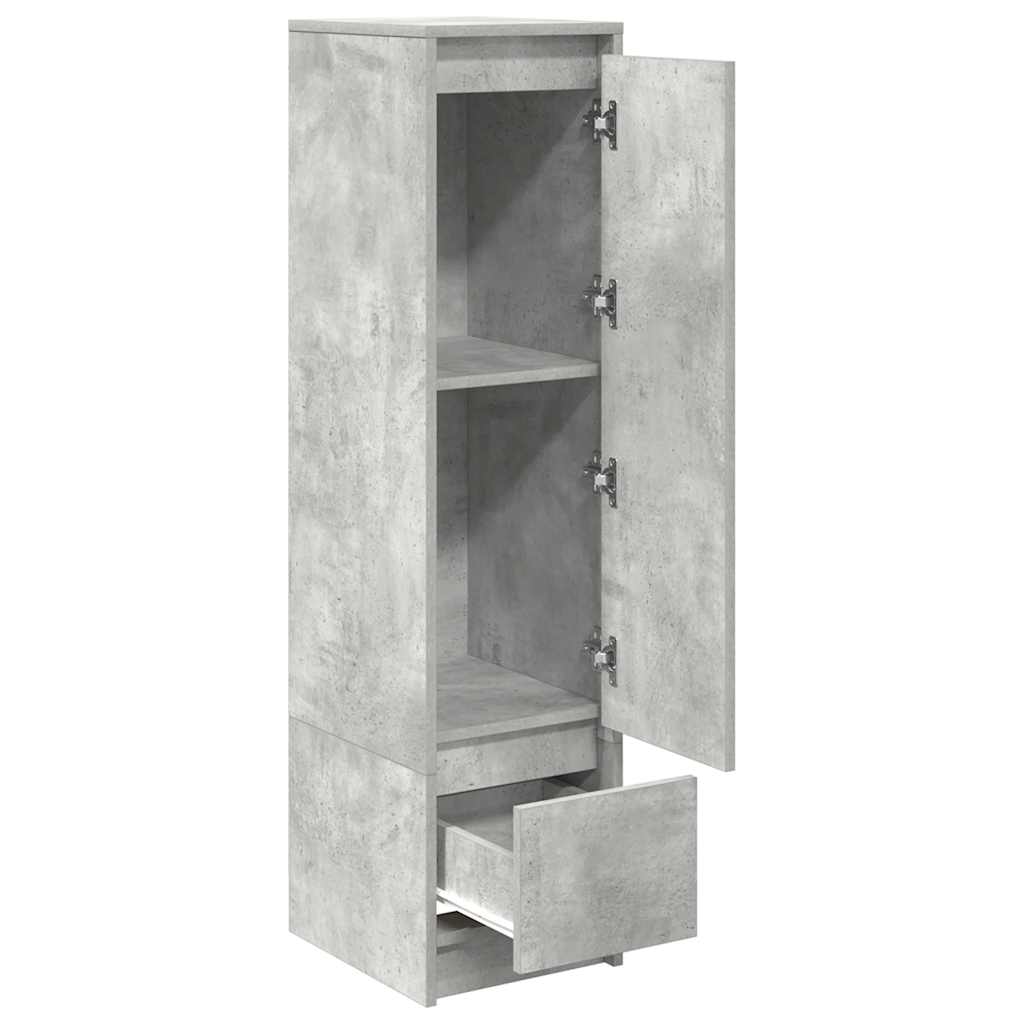 Dulapuri gri beton 29,5x34x119,5 cm Lemn prelucrat GartenMobel Dekor