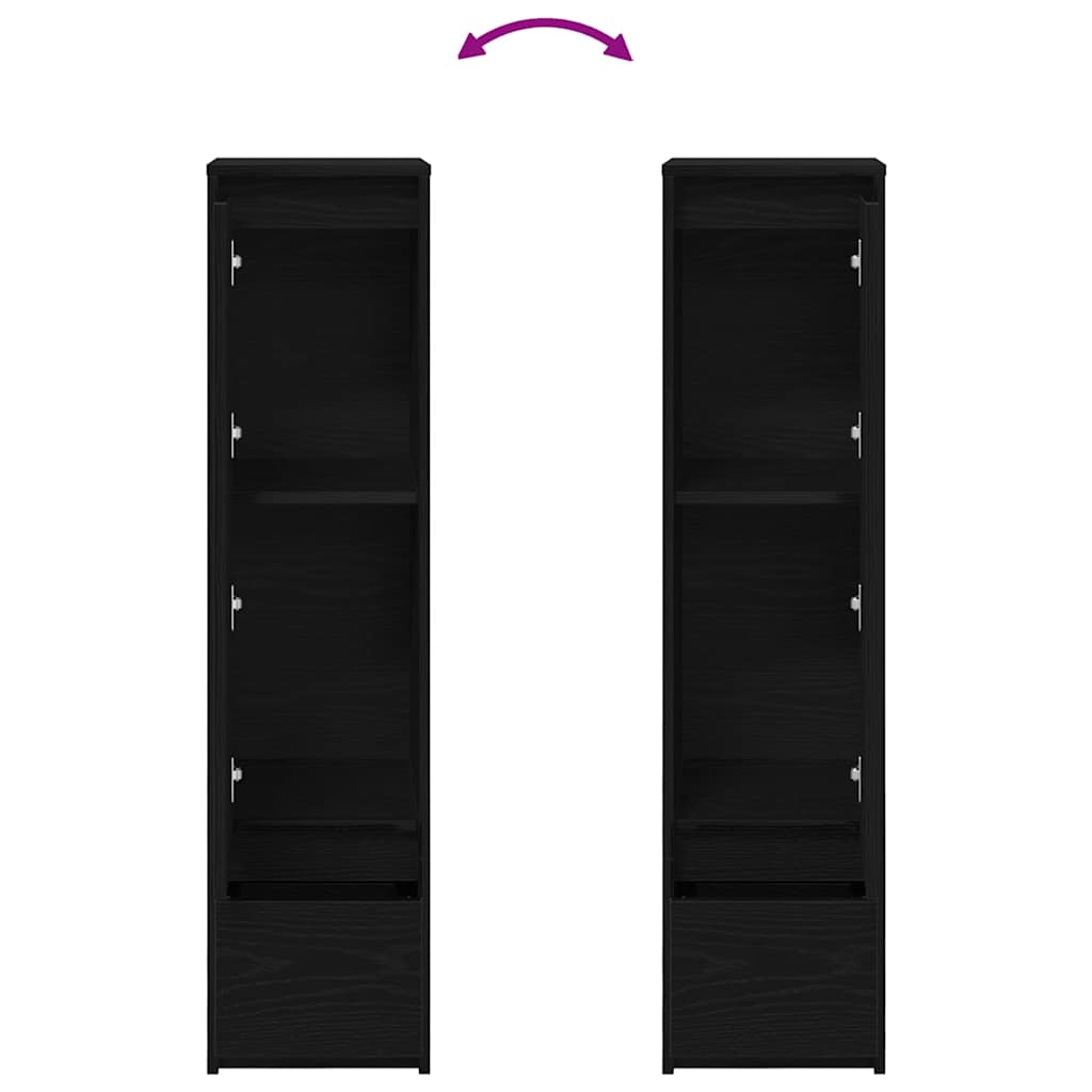 Tablou Stejar negru 29,5x34x119,5 cm Lemn prelucrat GartenMobel Dekor
