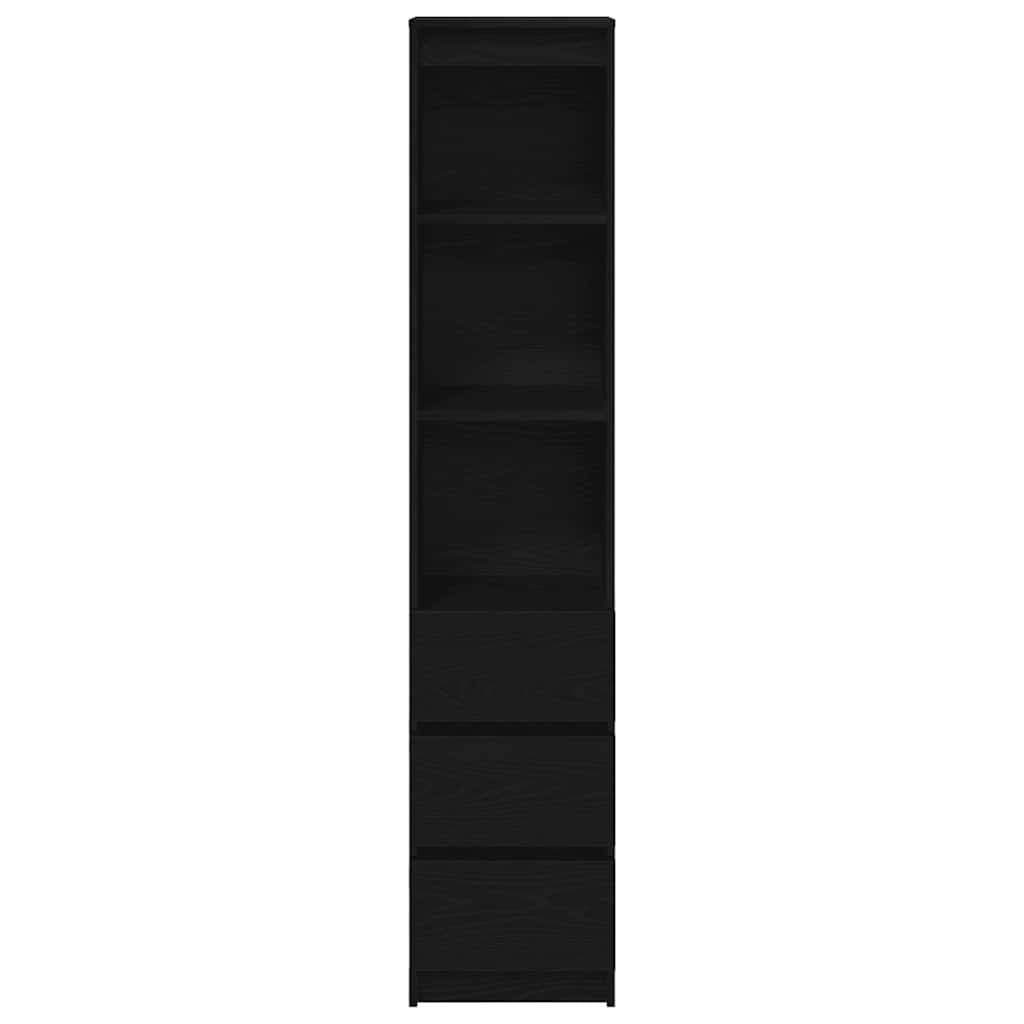 Tablou Stejar negru 37,5x35x180 cm Lemn prelucrat GartenMobel Dekor