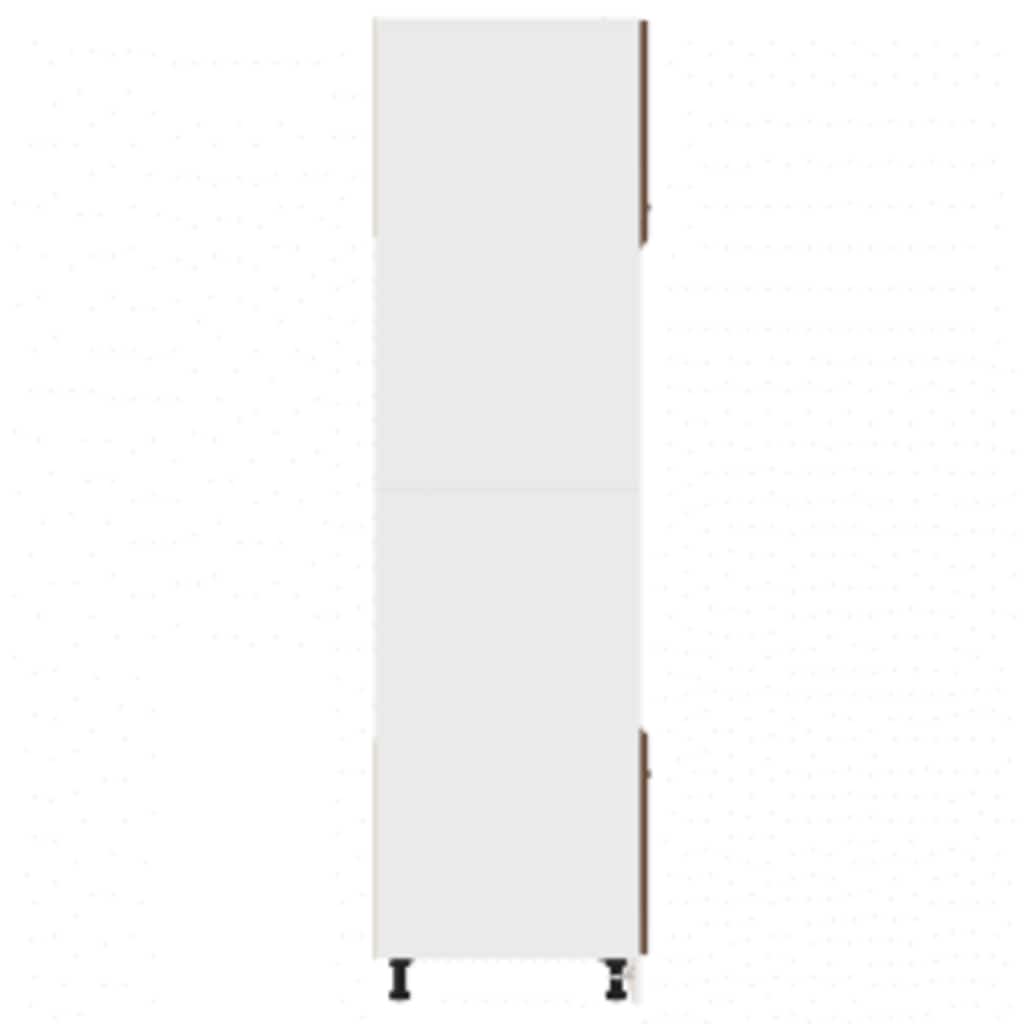 Dulap cuptor microunde stejar maro 60x57x207 cm lemn prelucrat GartenMobel Dekor