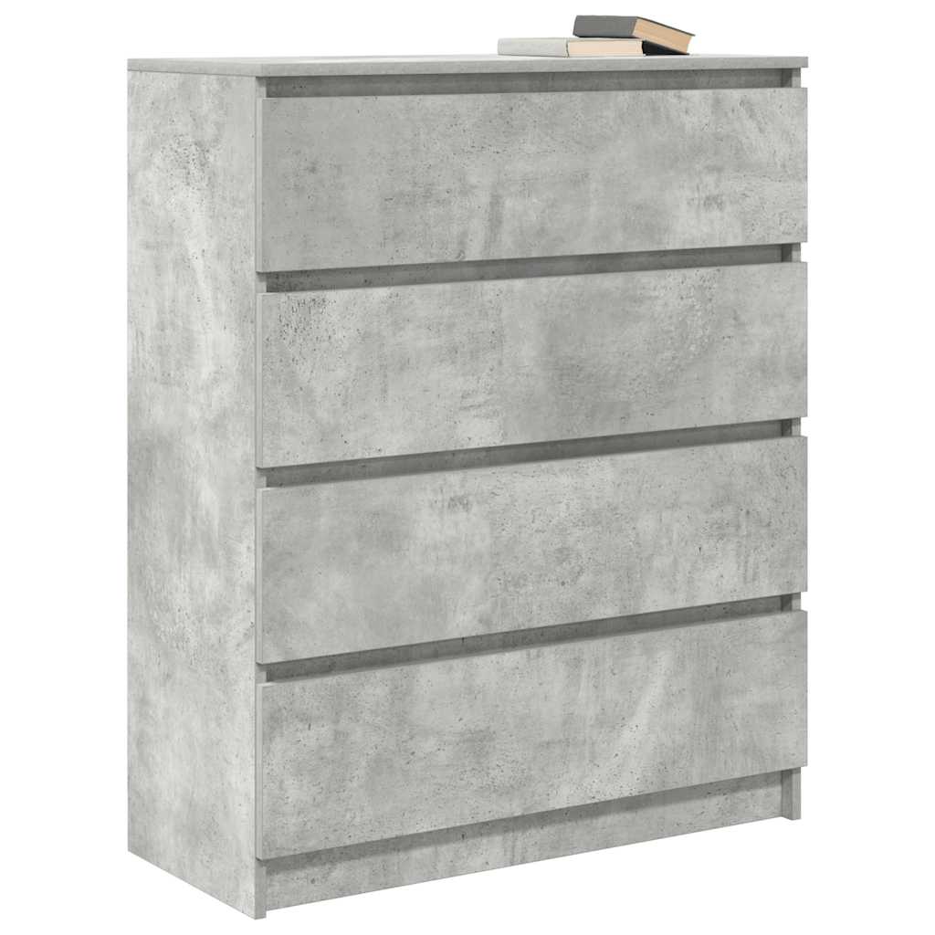 Bufetă Gri Beton 80x35x99 cm Lemn prelucrat GartenMobel Dekor