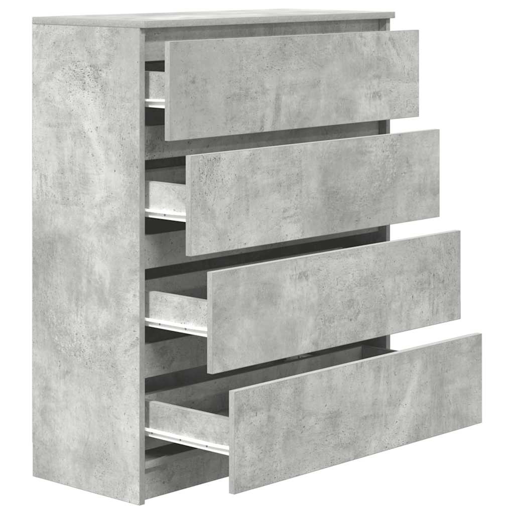 Bufetă Gri Beton 80x35x99 cm Lemn prelucrat GartenMobel Dekor