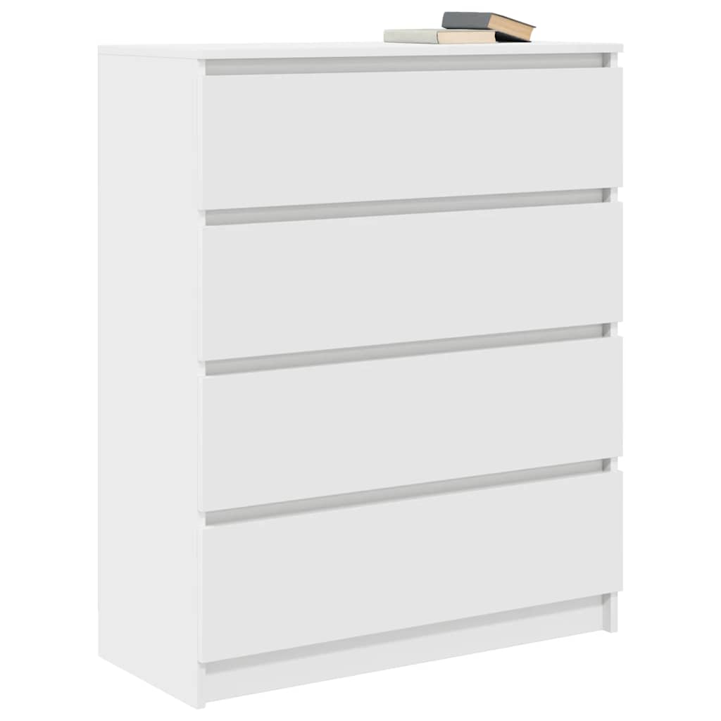 Bufetă albă 80x35x99 cm lemn prelucrat GartenMobel Dekor