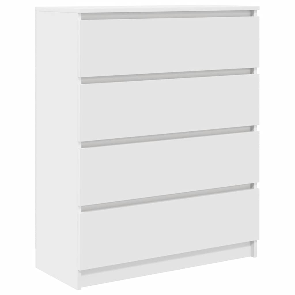 Bufetă albă 80x35x99 cm lemn prelucrat GartenMobel Dekor