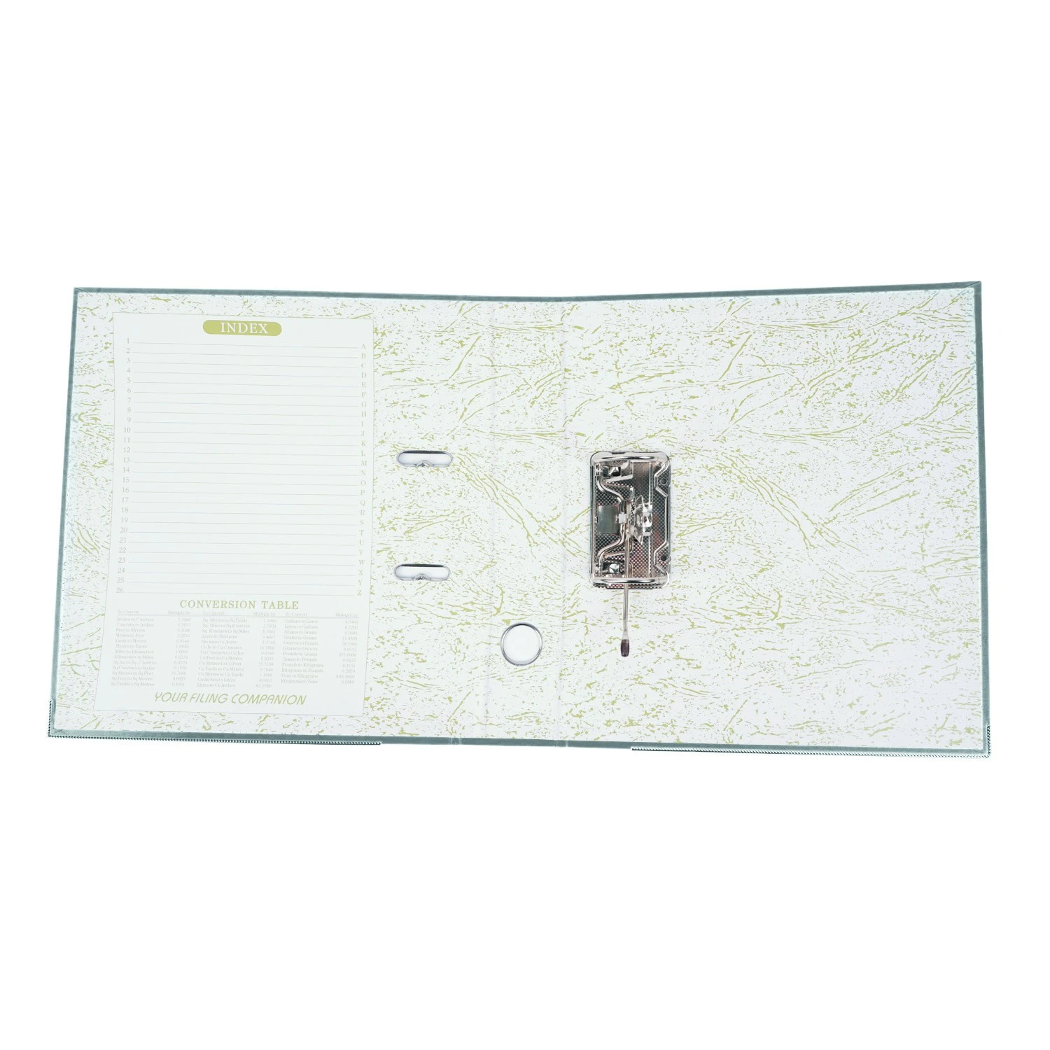 Biblioraft plastifiat, a4, latime cotor 5 cm, bordura metalica, diverse culori culoare gri MultiMark GlobalProd