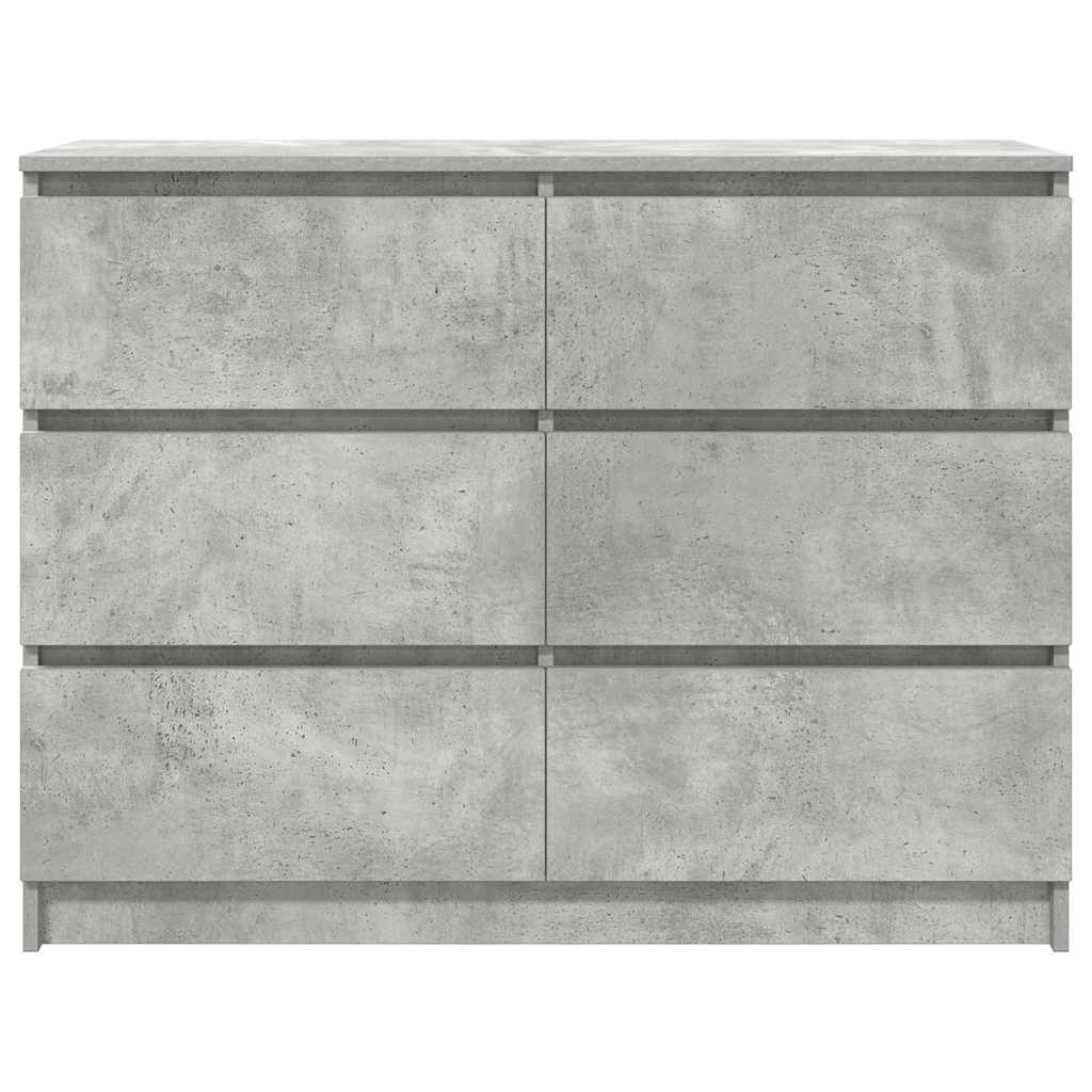 Bufetă Gri Beton 100x35x76 cm Lemn prelucrat GartenMobel Dekor