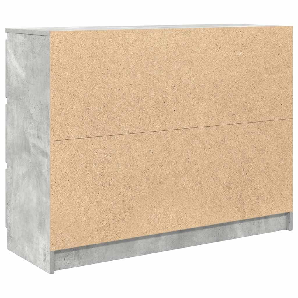 Bufetă Gri Beton 100x35x76 cm Lemn prelucrat GartenMobel Dekor