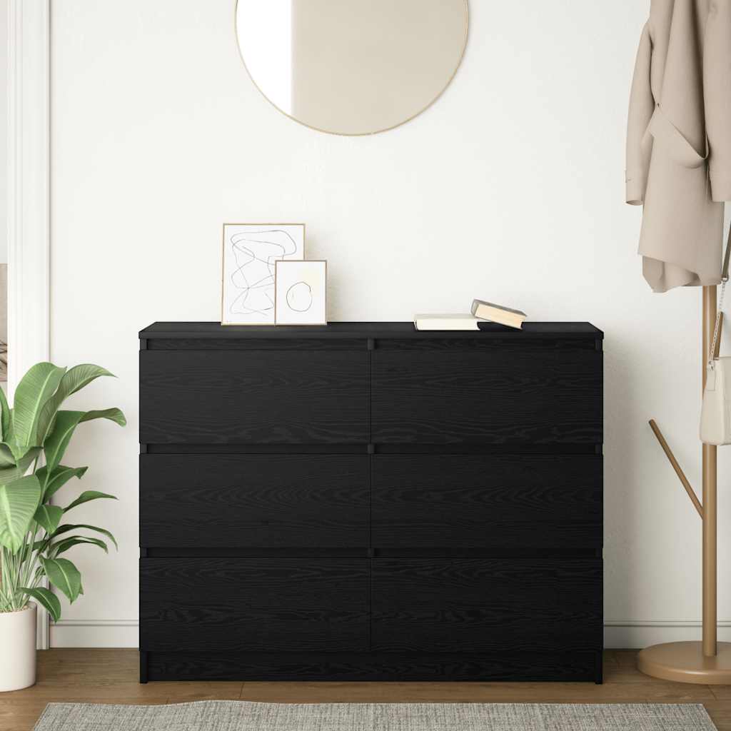 Bufetă Stejar negru 100x35x76 cm Lemn prelucrat GartenMobel Dekor