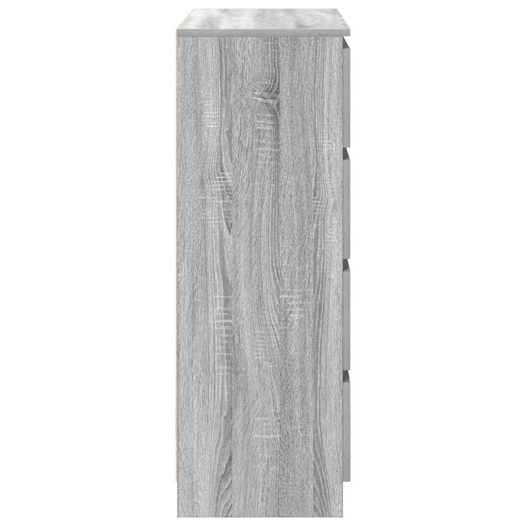 Bufetă gri Sonoma 80x35x99 cm Lemn prelucrat GartenMobel Dekor