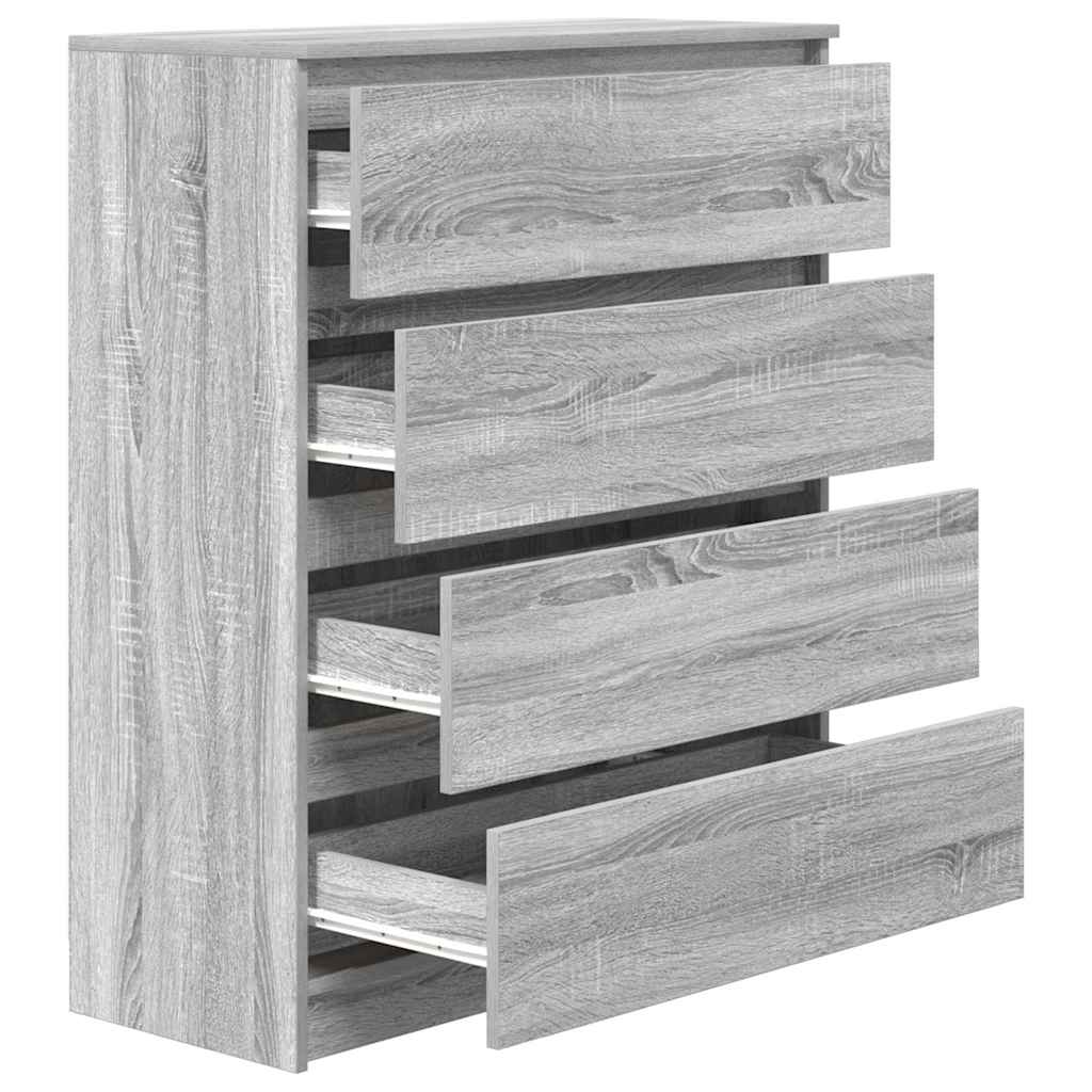 Bufetă gri Sonoma 80x35x99 cm Lemn prelucrat GartenMobel Dekor