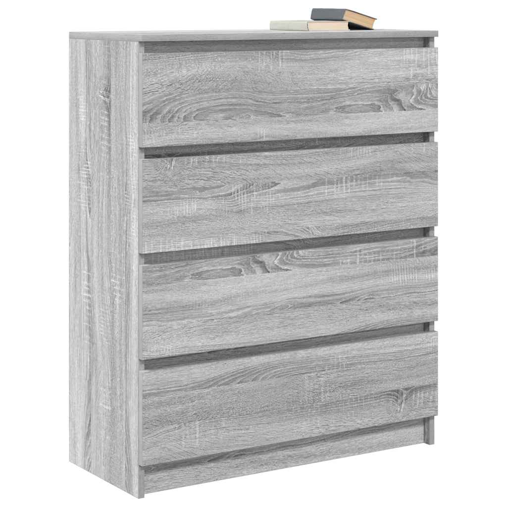 Bufetă gri Sonoma 80x35x99 cm Lemn prelucrat GartenMobel Dekor