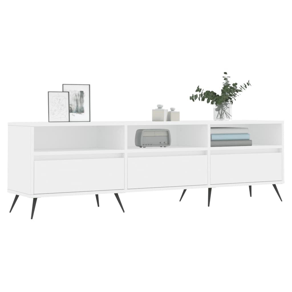 Comodă TV, alb, 150x30x44,5 cm, lemn prelucrat GartenMobel Dekor