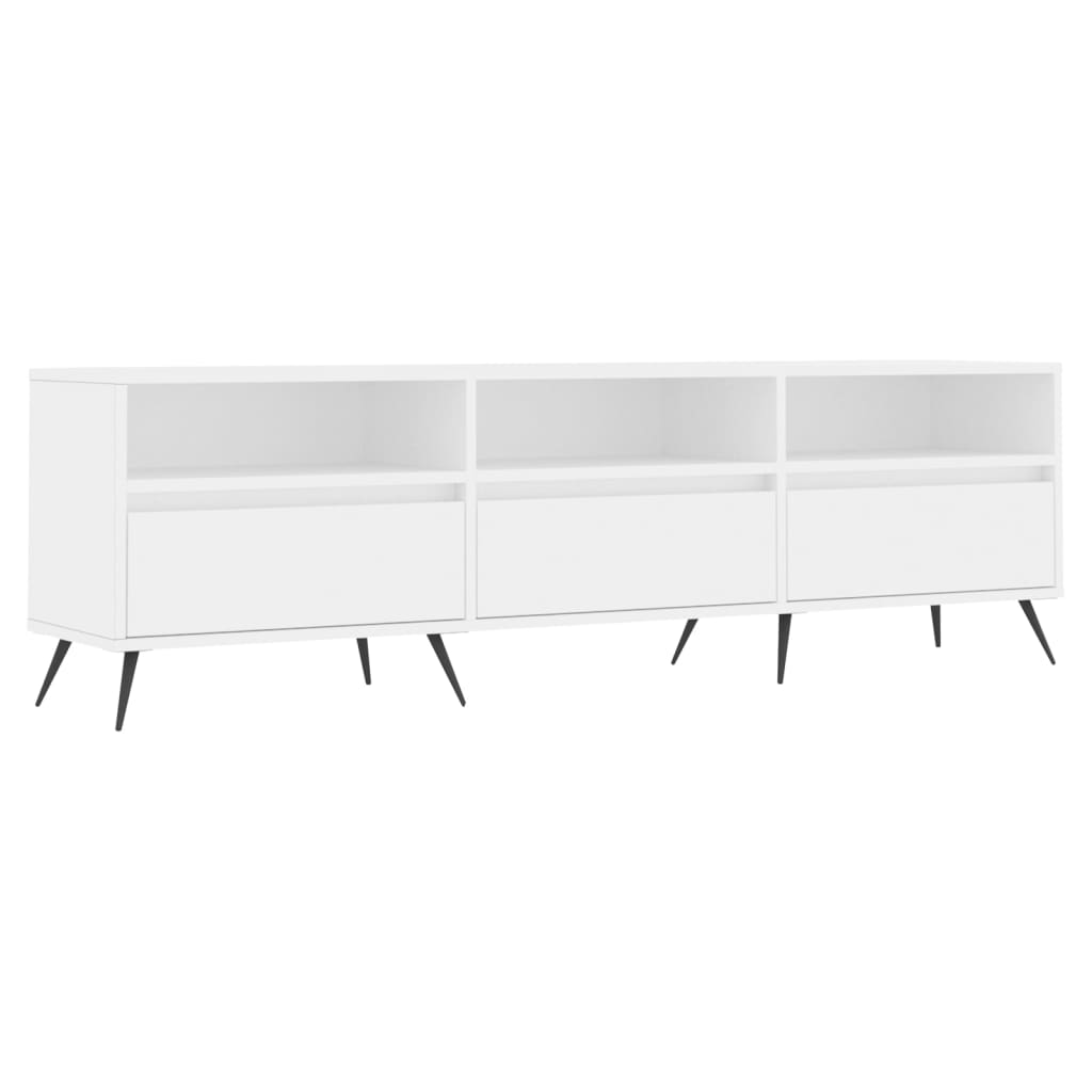 Comodă TV, alb, 150x30x44,5 cm, lemn prelucrat GartenMobel Dekor