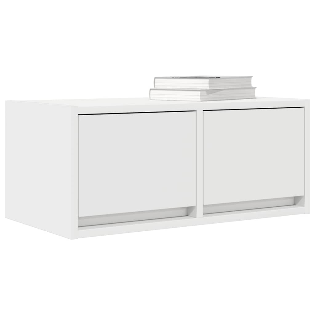Comodă TV, alb, 60x31x25,5 cm, lemn prelucrat GartenMobel Dekor