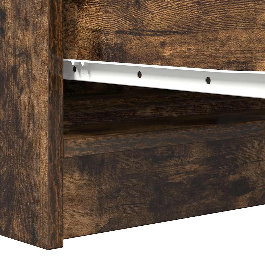 Dulap, stejar fumuriu, 100x35x76 cm, lemn compozit GartenMobel Dekor