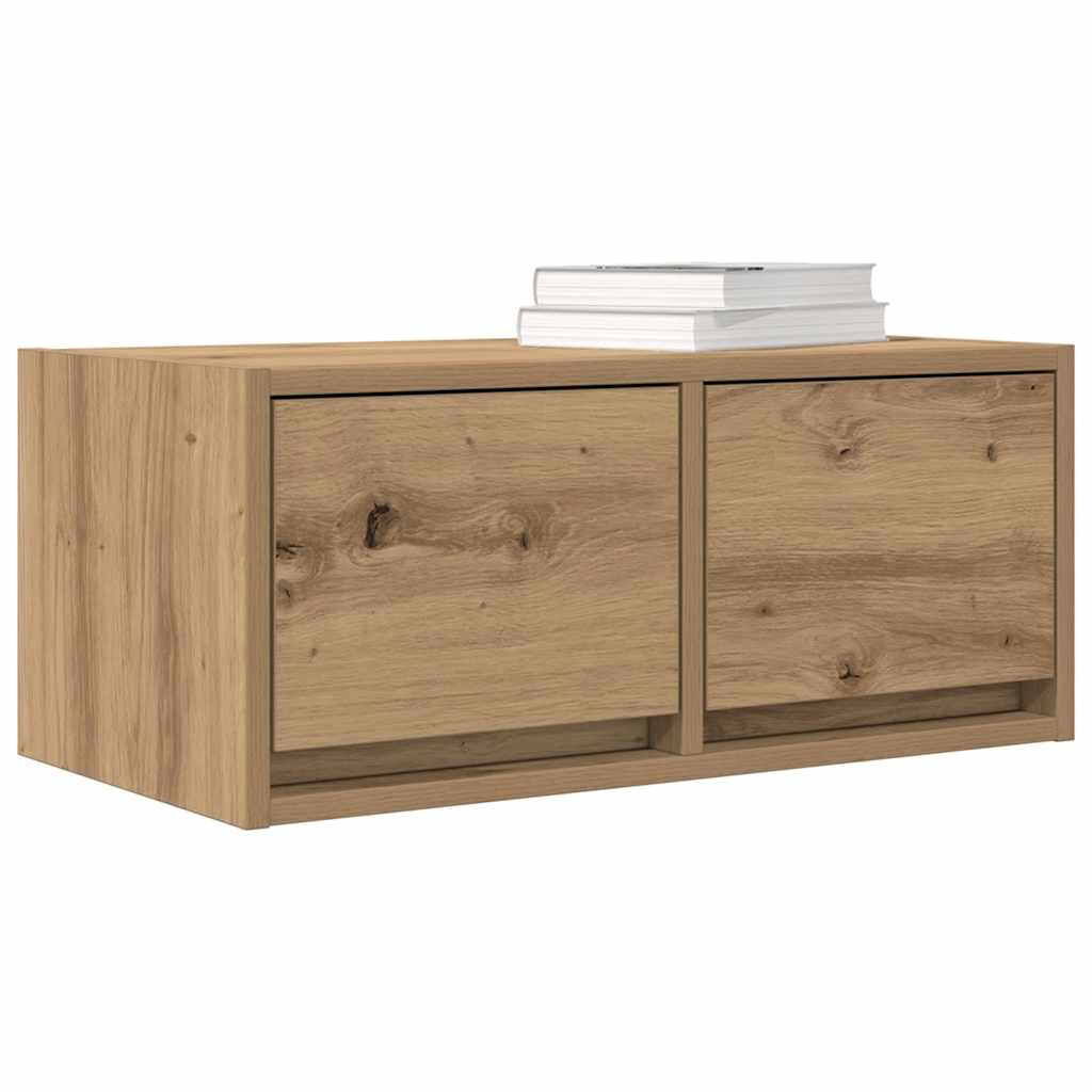 Dulap TV Artisan Stejar 60x31x25,5 cm Lemn prelucrat GartenMobel Dekor