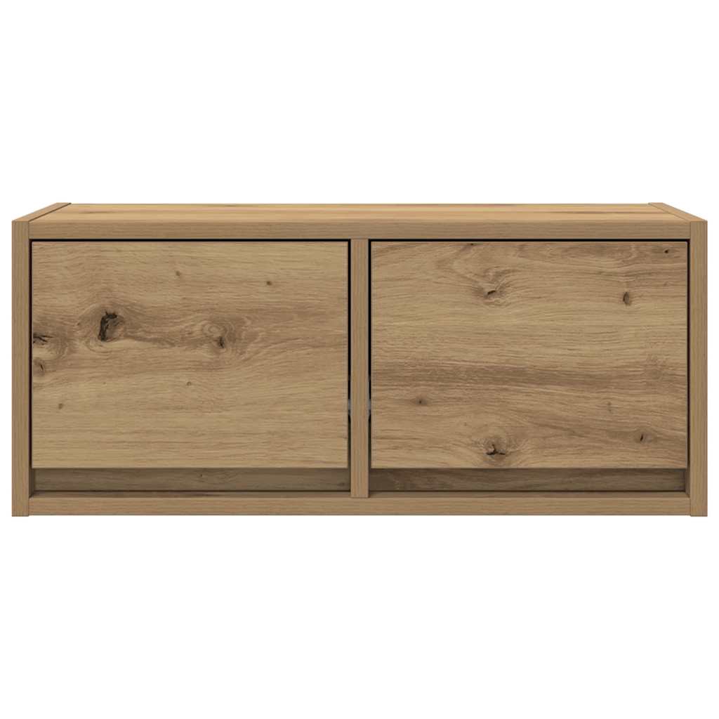 Dulap TV Artisan Stejar 60x31x25,5 cm Lemn prelucrat GartenMobel Dekor