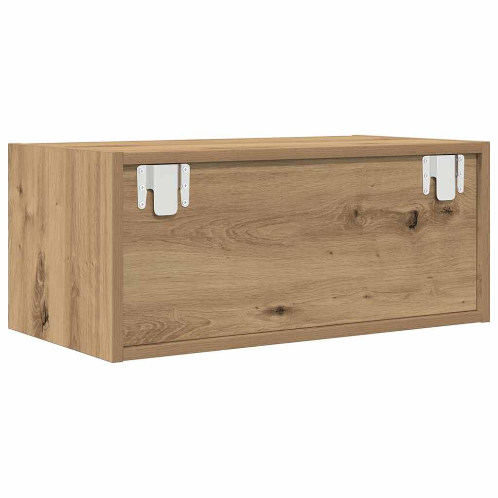 Dulap TV Artisan Stejar 60x31x25,5 cm Lemn prelucrat GartenMobel Dekor