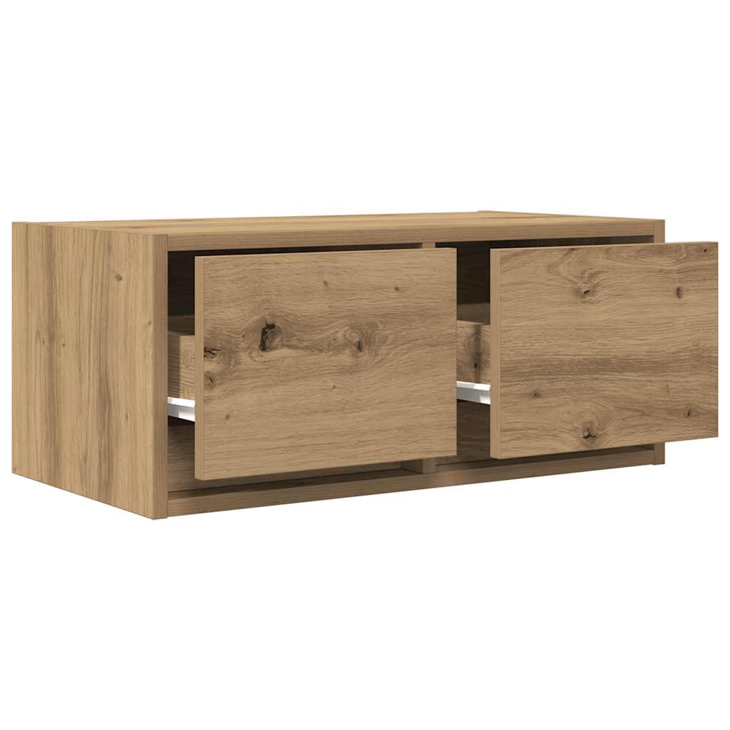 Dulap TV Artisan Stejar 60x31x25,5 cm Lemn prelucrat GartenMobel Dekor