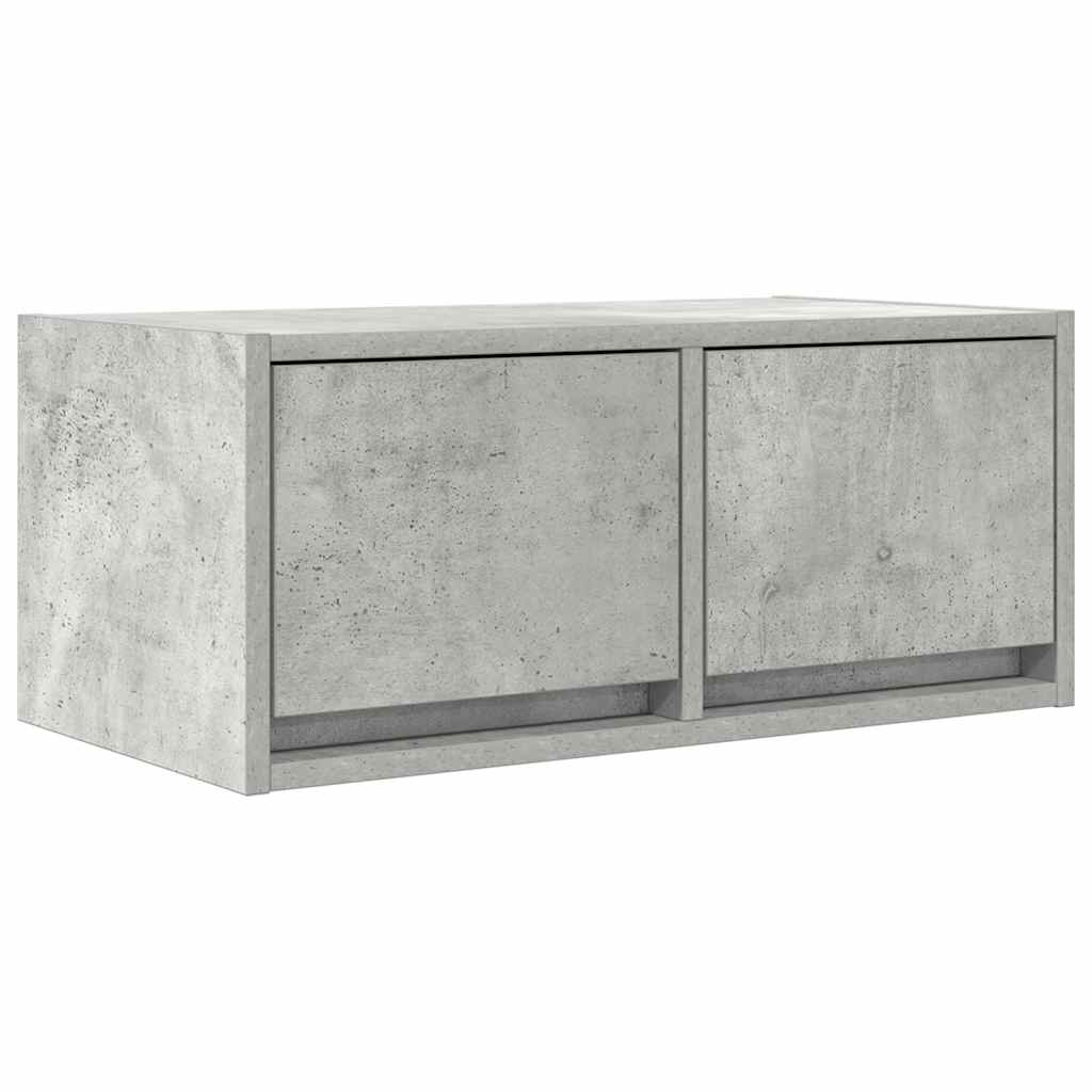Dulap TV Beton Gri 60x31x25,5 cm Lemn prelucrat GartenMobel Dekor