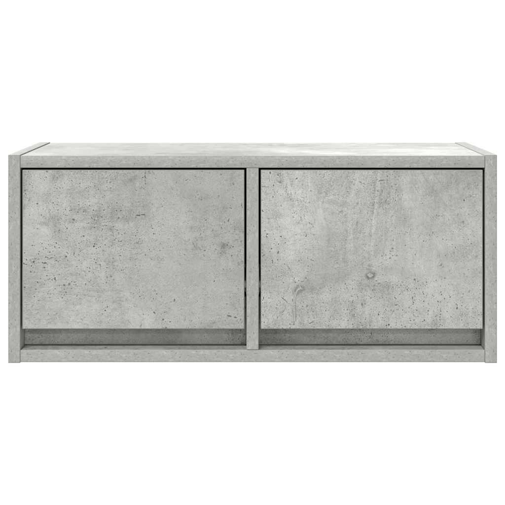 Dulap TV Beton Gri 60x31x25,5 cm Lemn prelucrat GartenMobel Dekor