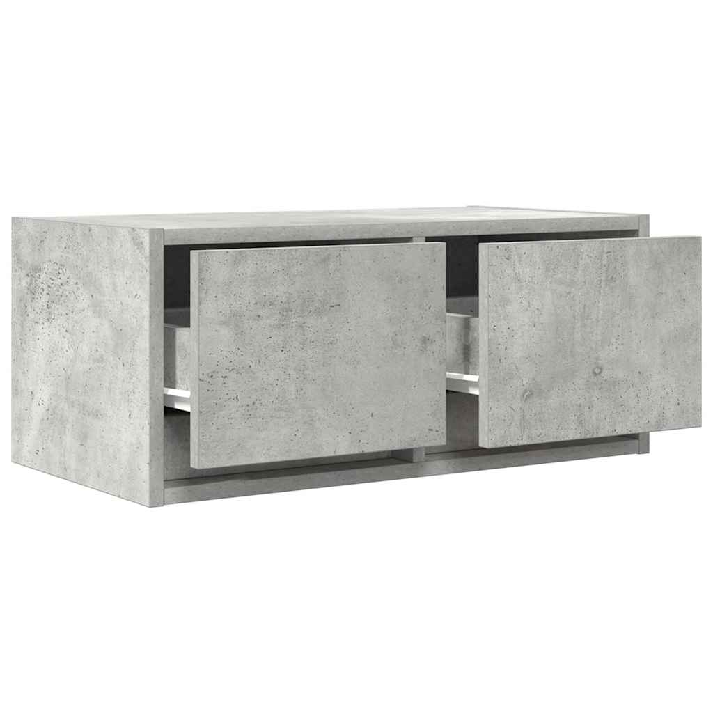 Dulap TV Beton Gri 60x31x25,5 cm Lemn prelucrat GartenMobel Dekor