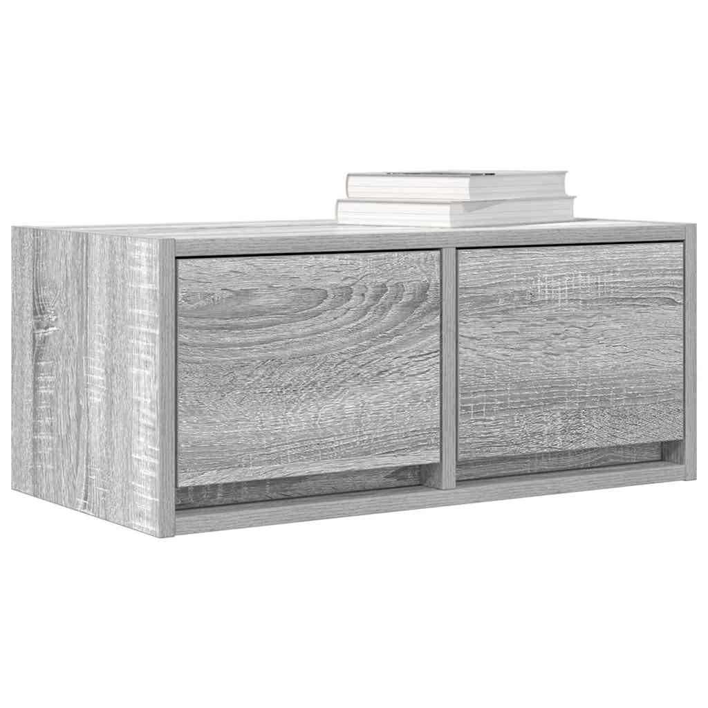 Dulap TV Gri Sonoma 60x31x25,5 cm lemn prelucrat GartenMobel Dekor