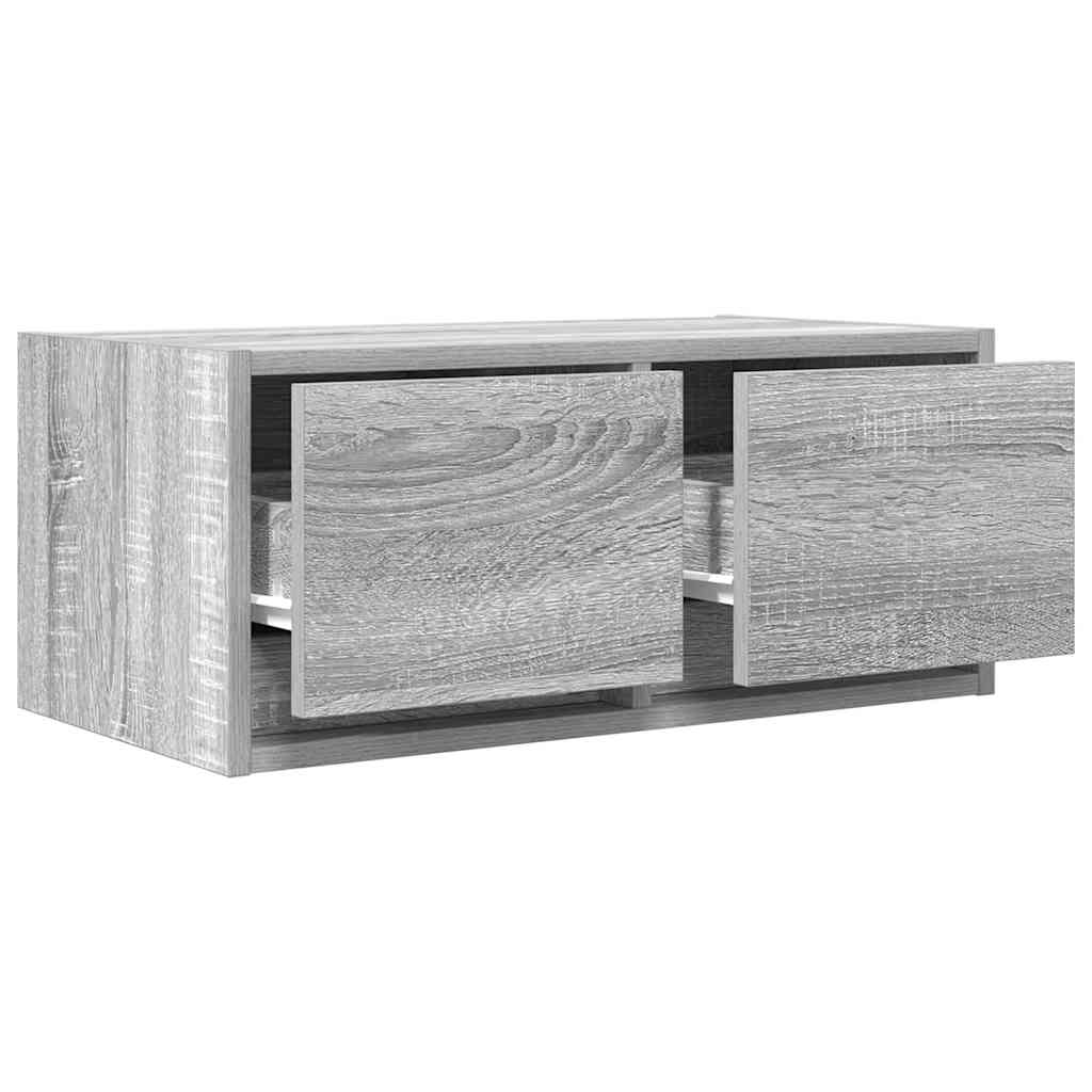 Dulap TV Gri Sonoma 60x31x25,5 cm lemn prelucrat GartenMobel Dekor
