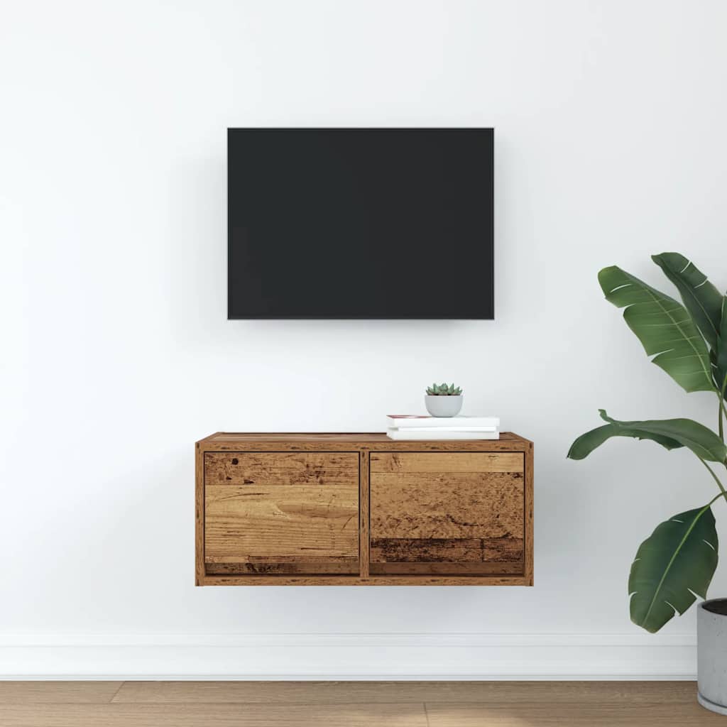 Dulap TV Lemn vechi 60x31x25,5 cm Lemn prelucrat GartenMobel Dekor