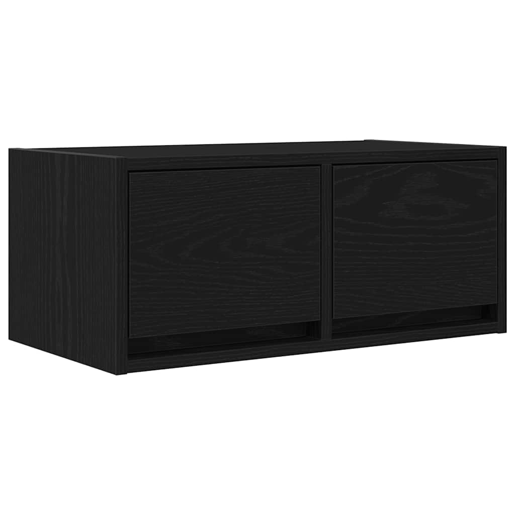 Dulap TV Stejar negru 60x31x25,5 cm Lemn prelucrat GartenMobel Dekor