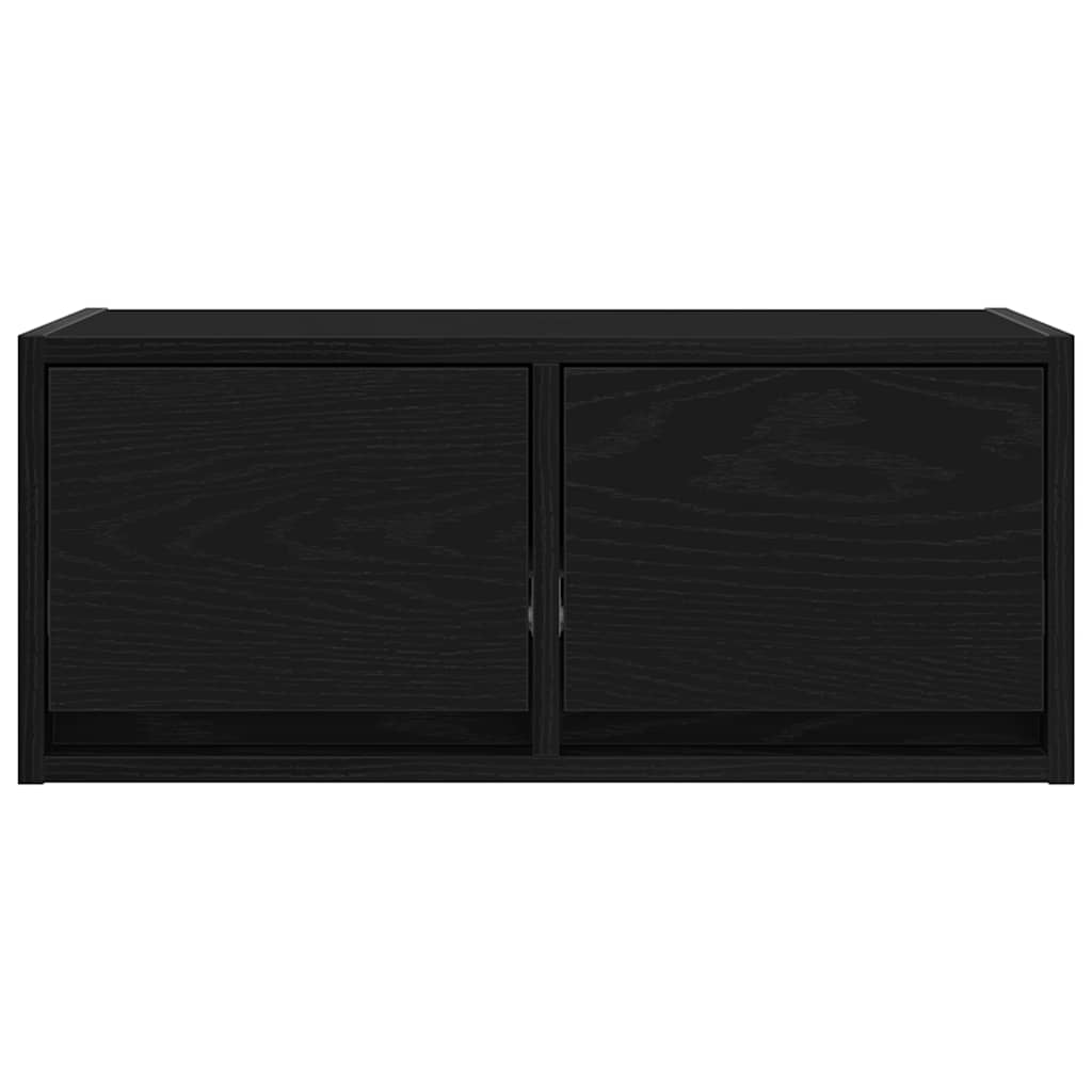 Dulap TV Stejar negru 60x31x25,5 cm Lemn prelucrat GartenMobel Dekor