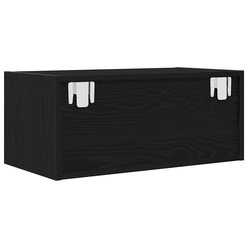 Dulap TV Stejar negru 60x31x25,5 cm Lemn prelucrat GartenMobel Dekor