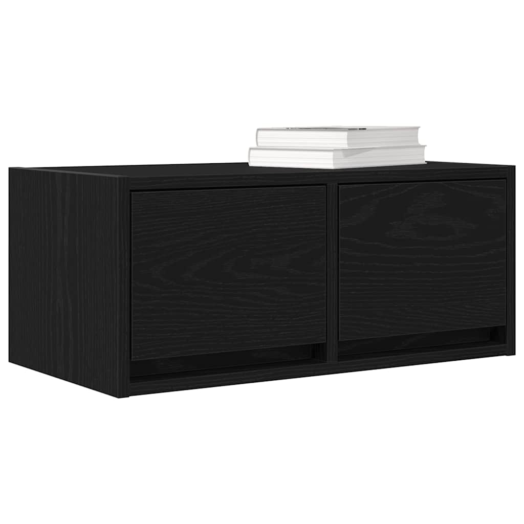 Dulapuri TV 2 buc stejar negru 60x31x25,5 cm lemn prelucrat GartenMobel Dekor