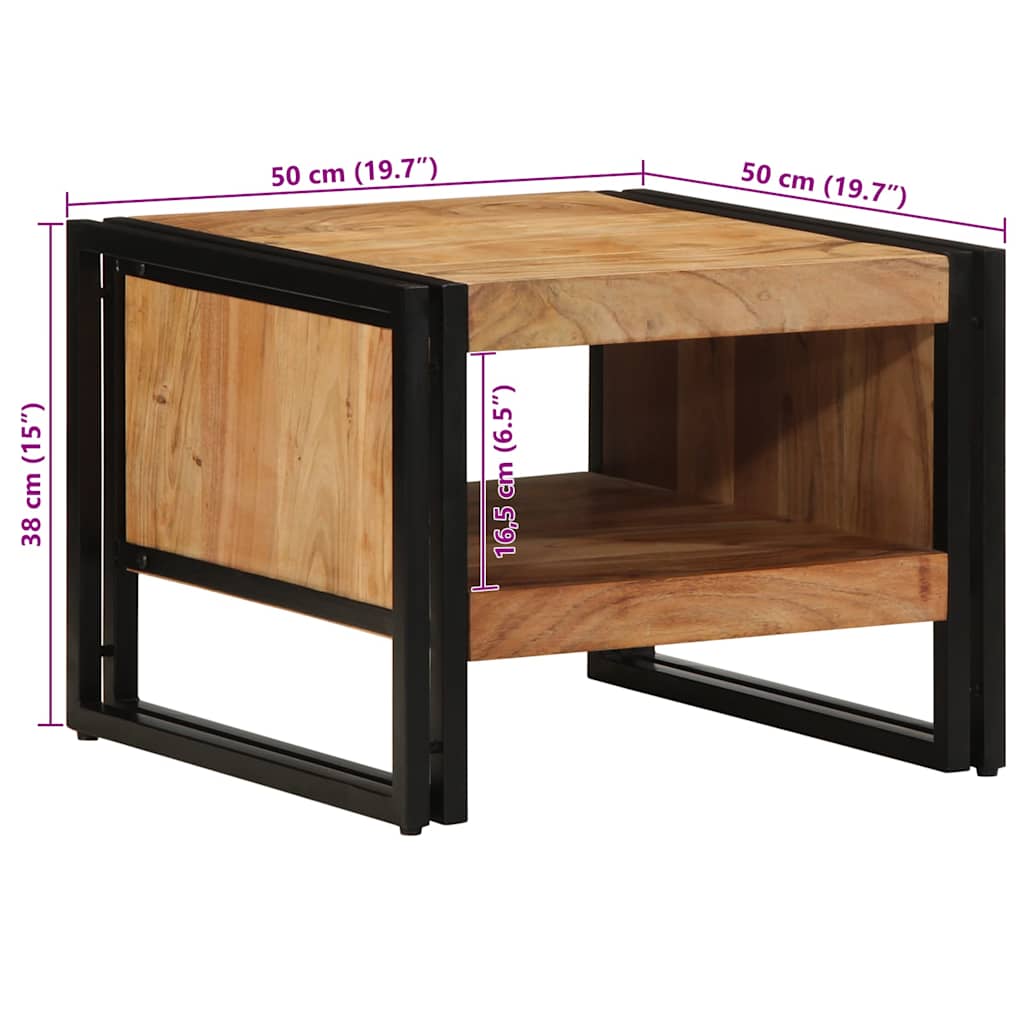 Masuta de cafea 50x50x38 cm din lemn masiv de salcam GartenMobel Dekor