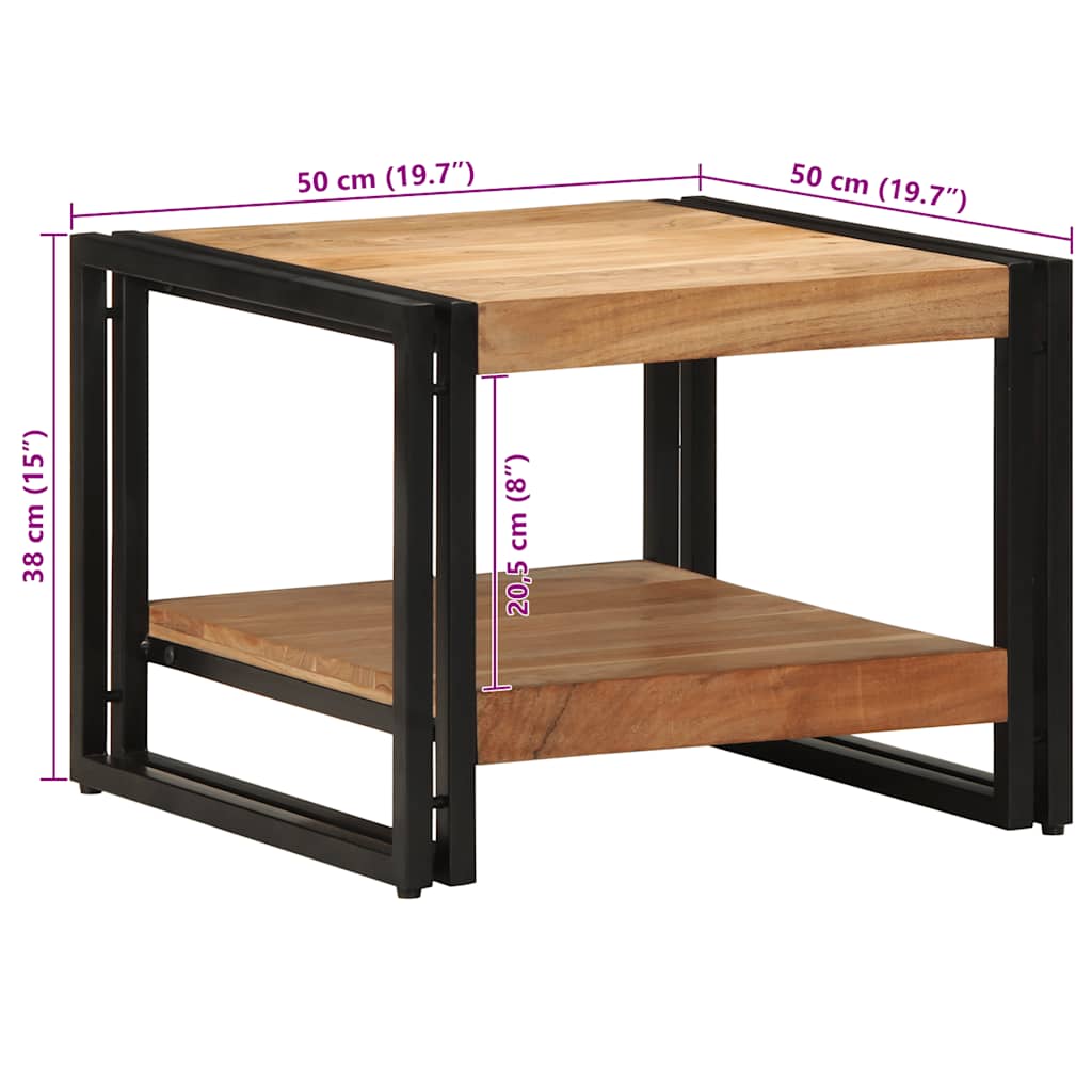 Masuta de cafea 50x50x38 cm din lemn masiv de salcam GartenMobel Dekor