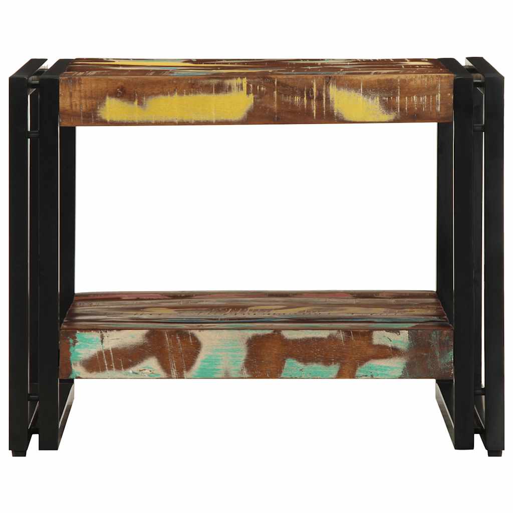 Masuta de cafea multicolora 50x50x38 cm lemn masiv recuperat GartenMobel Dekor