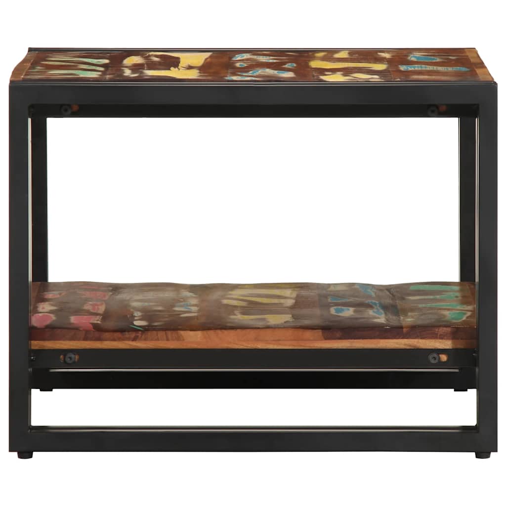 Masuta de cafea multicolora 50x50x38 cm lemn masiv recuperat GartenMobel Dekor