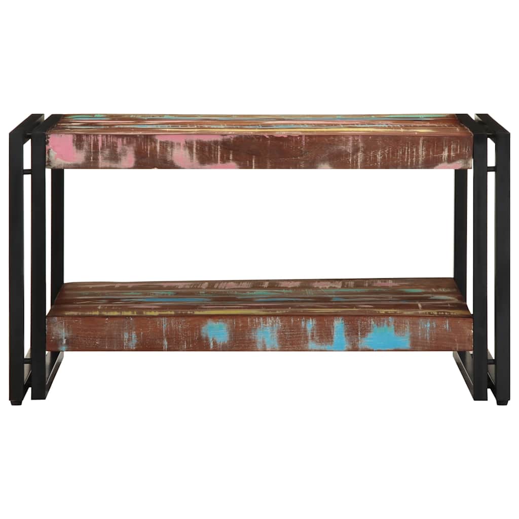 Masuta de cafea multicolora 70x50x38 cm lemn masiv recuperat GartenMobel Dekor