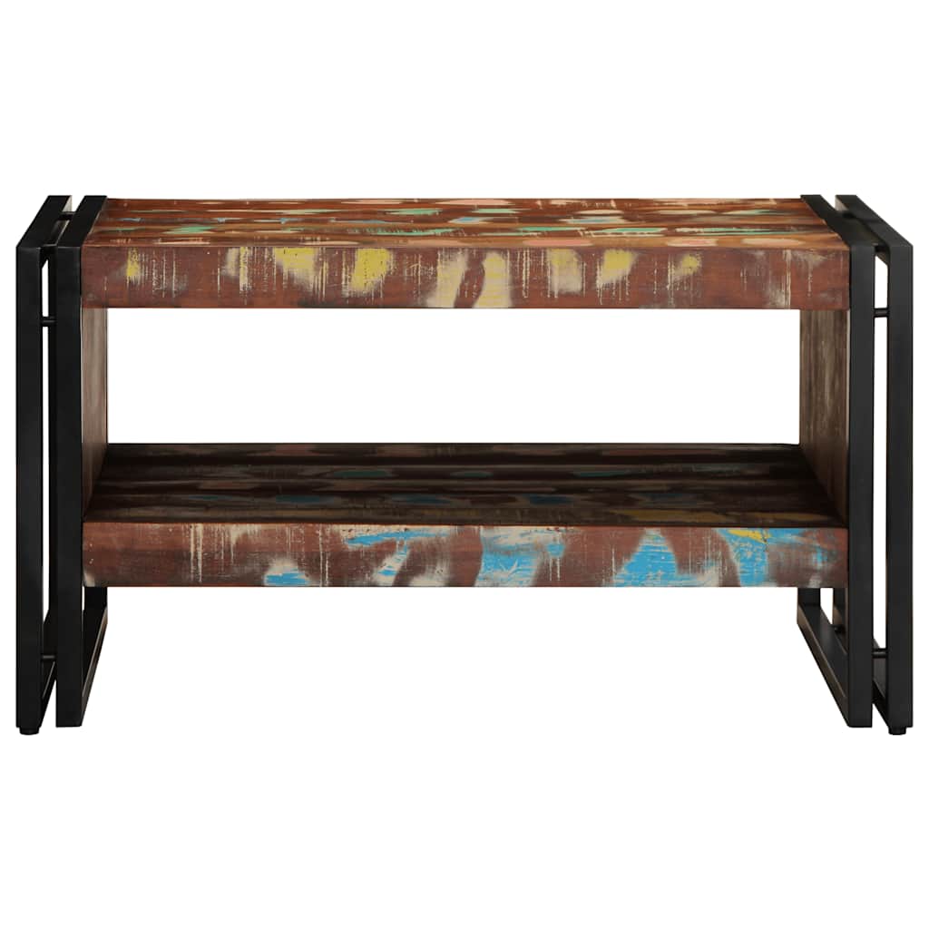Masuta de cafea multicolora 70x50x38 cm lemn masiv recuperat GartenMobel Dekor