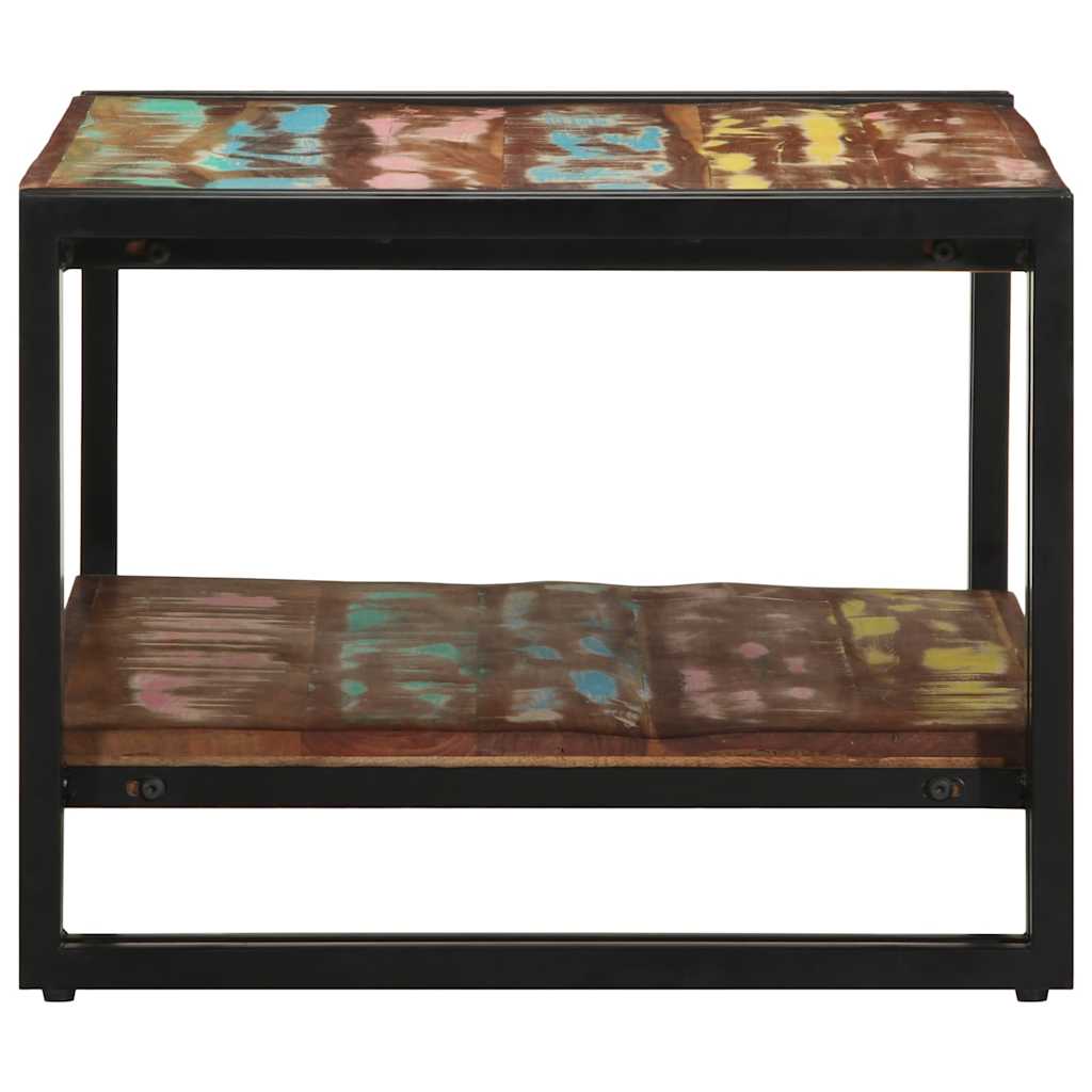 Masuta de cafea multicolora 70x50x38 cm lemn masiv recuperat GartenMobel Dekor