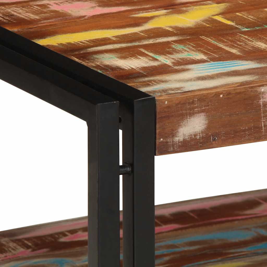 Masuta de cafea multicolora 90x50x38 cm lemn masiv recuperat GartenMobel Dekor