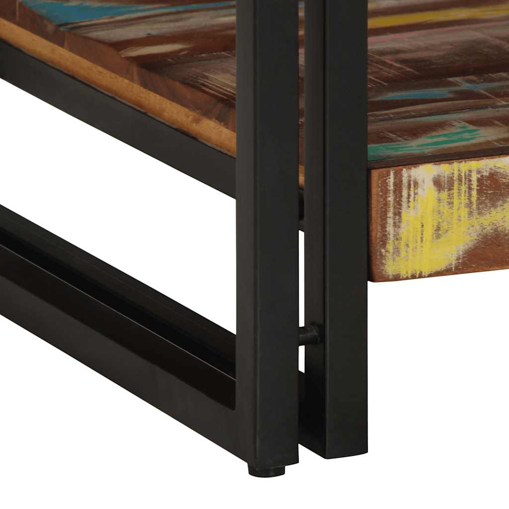 Masuta de cafea multicolora 90x50x38 cm lemn masiv recuperat GartenMobel Dekor